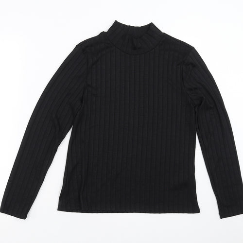 F&F Womens Black Striped  Pullover Jumper Size 12