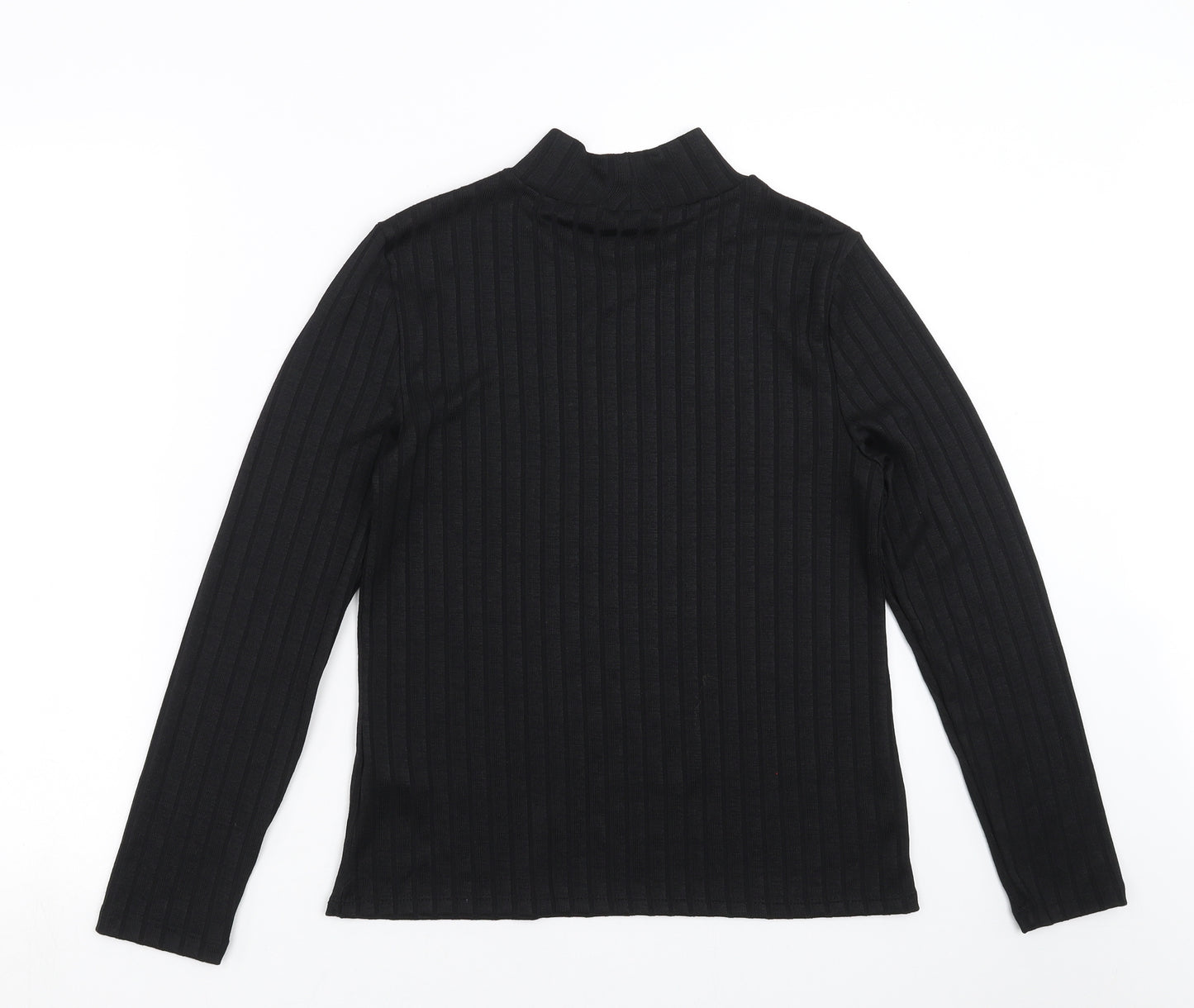F&F Womens Black Striped  Pullover Jumper Size 12