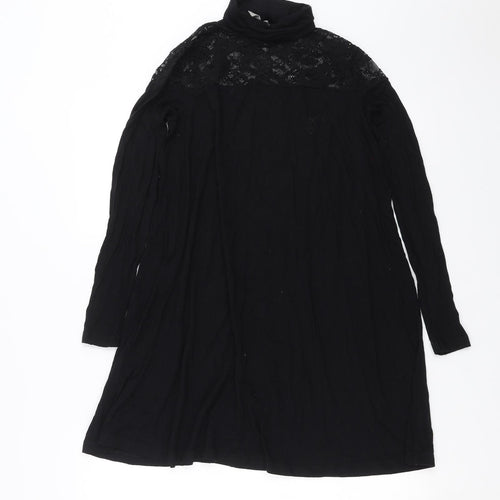 ASOS Womens Black   A-Line  Size 8  - Lace Detail