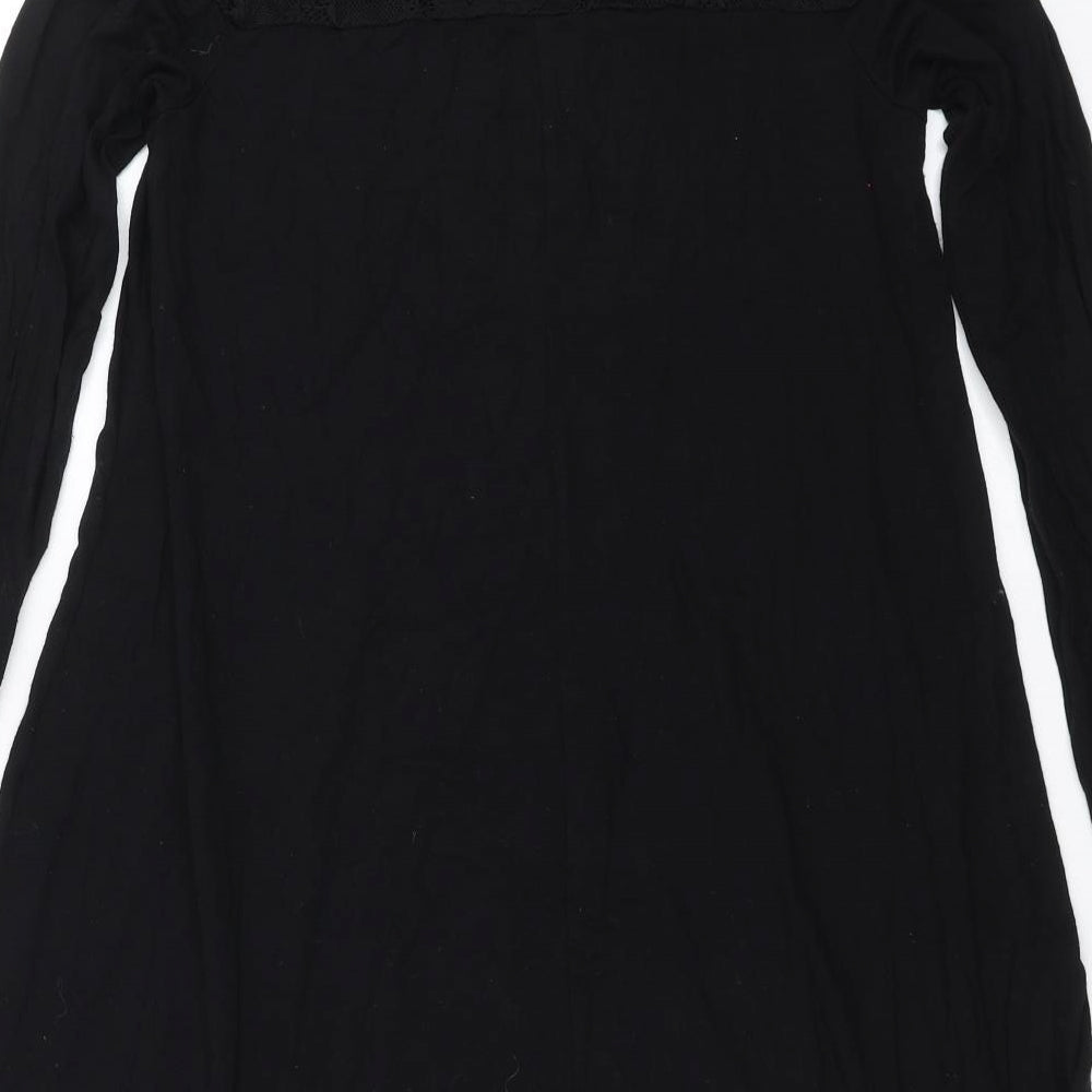ASOS Womens Black   A-Line  Size 8  - Lace Detail