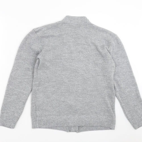 Choice Collection Womens Grey  Knit Cardigan Jumper Size S