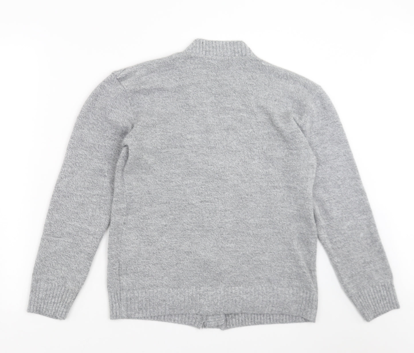 Choice Collection Womens Grey  Knit Cardigan Jumper Size S