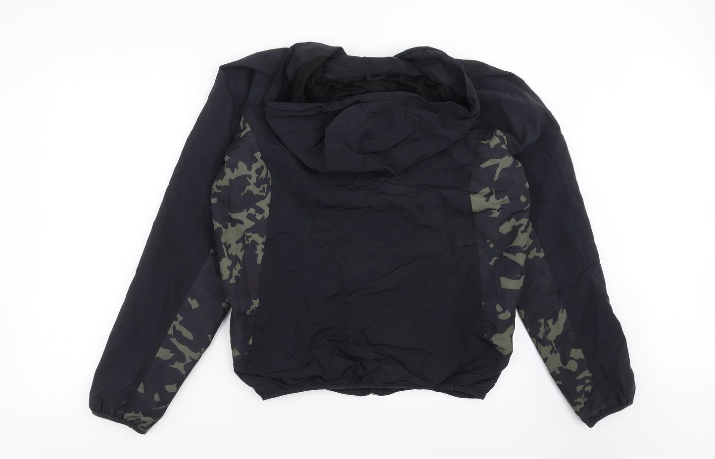 Primark Mens Black Camouflage  Bomber Jacket Jacket Size L