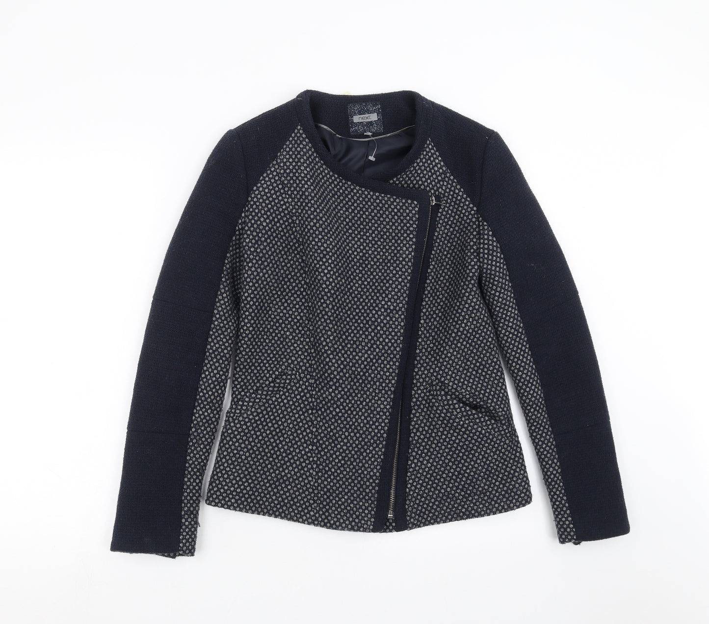 NEXT Womens Blue Geometric  Jacket  Size 8