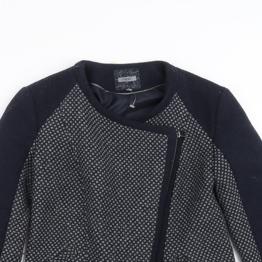 NEXT Womens Blue Geometric  Jacket  Size 8