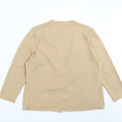 Marks and Spencer Womens Beige   Cardigan Jumper Size 18