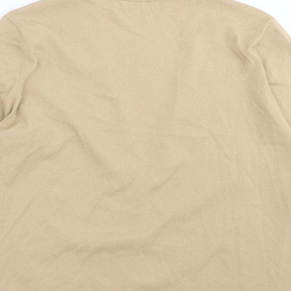 Marks and Spencer Womens Beige   Cardigan Jumper Size 18