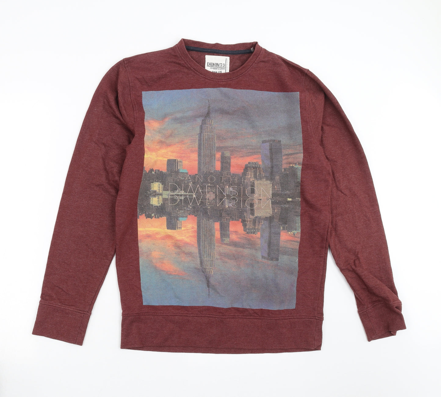 Primark Boys Red   Pullover Sweatshirt Size 15 Years  - City Skyline