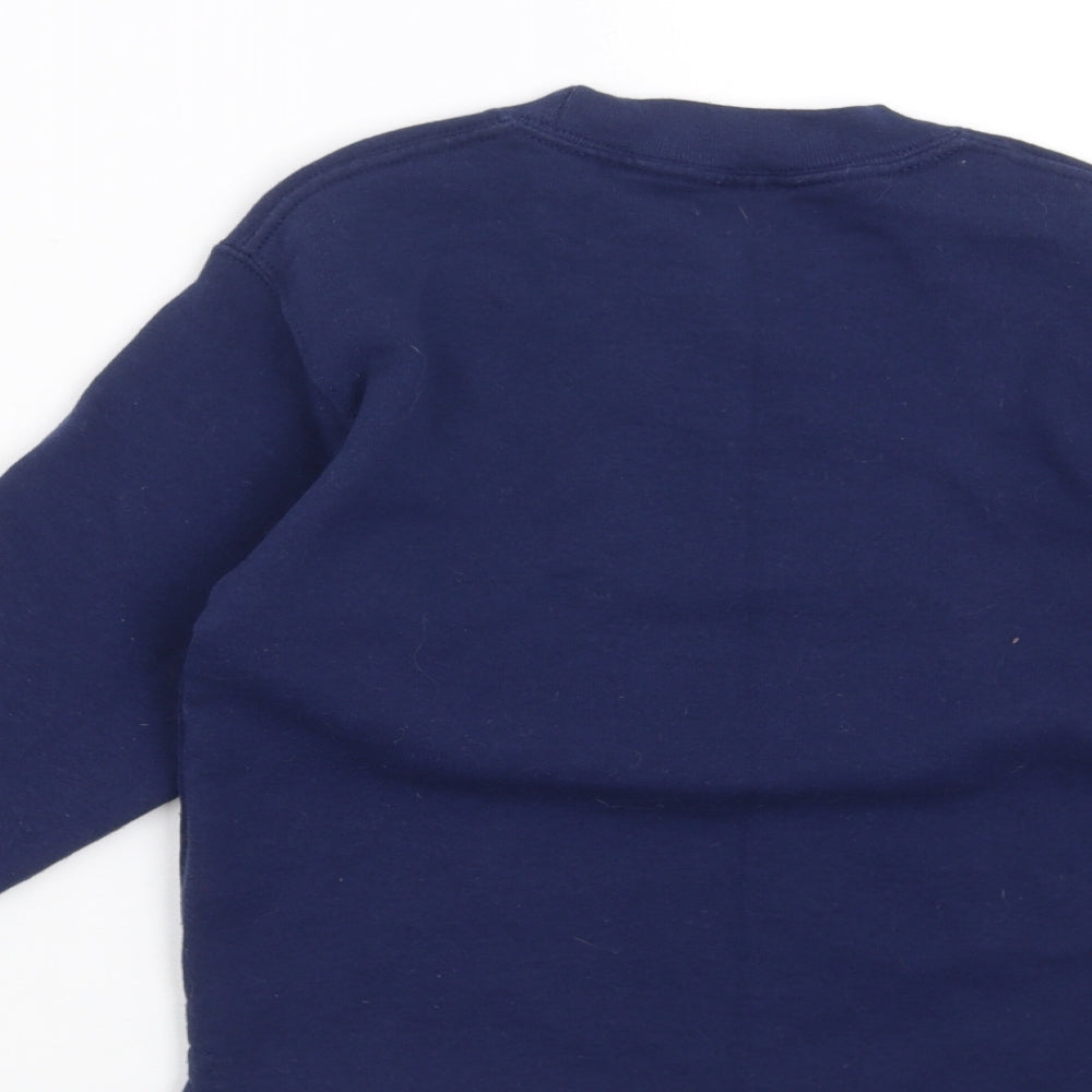 Fruit of the Loom Boys Blue   Pullover Sweatshirt Size 5-6 Years