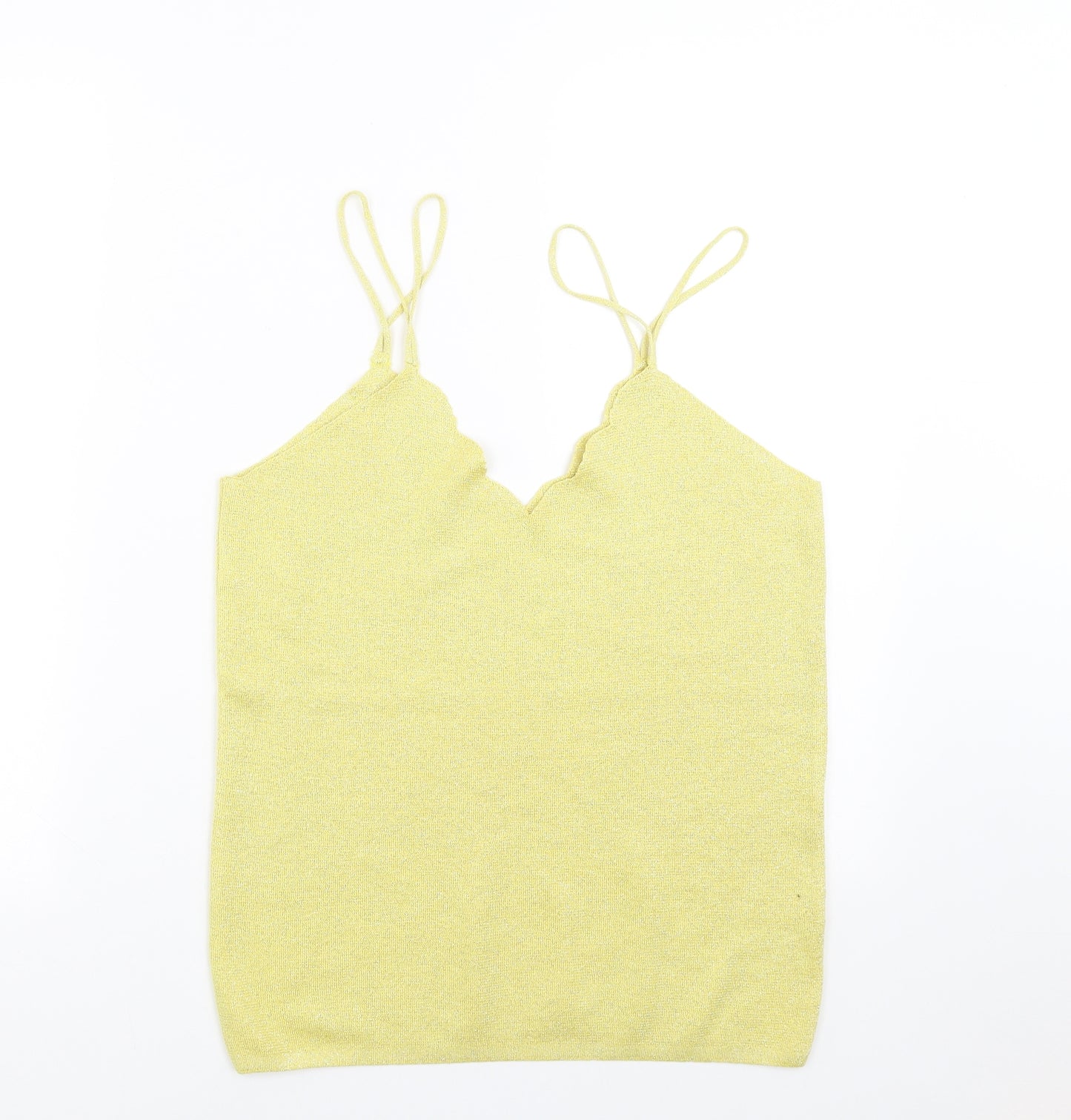 George Womens Yellow  Knit Camisole T-Shirt Size 18