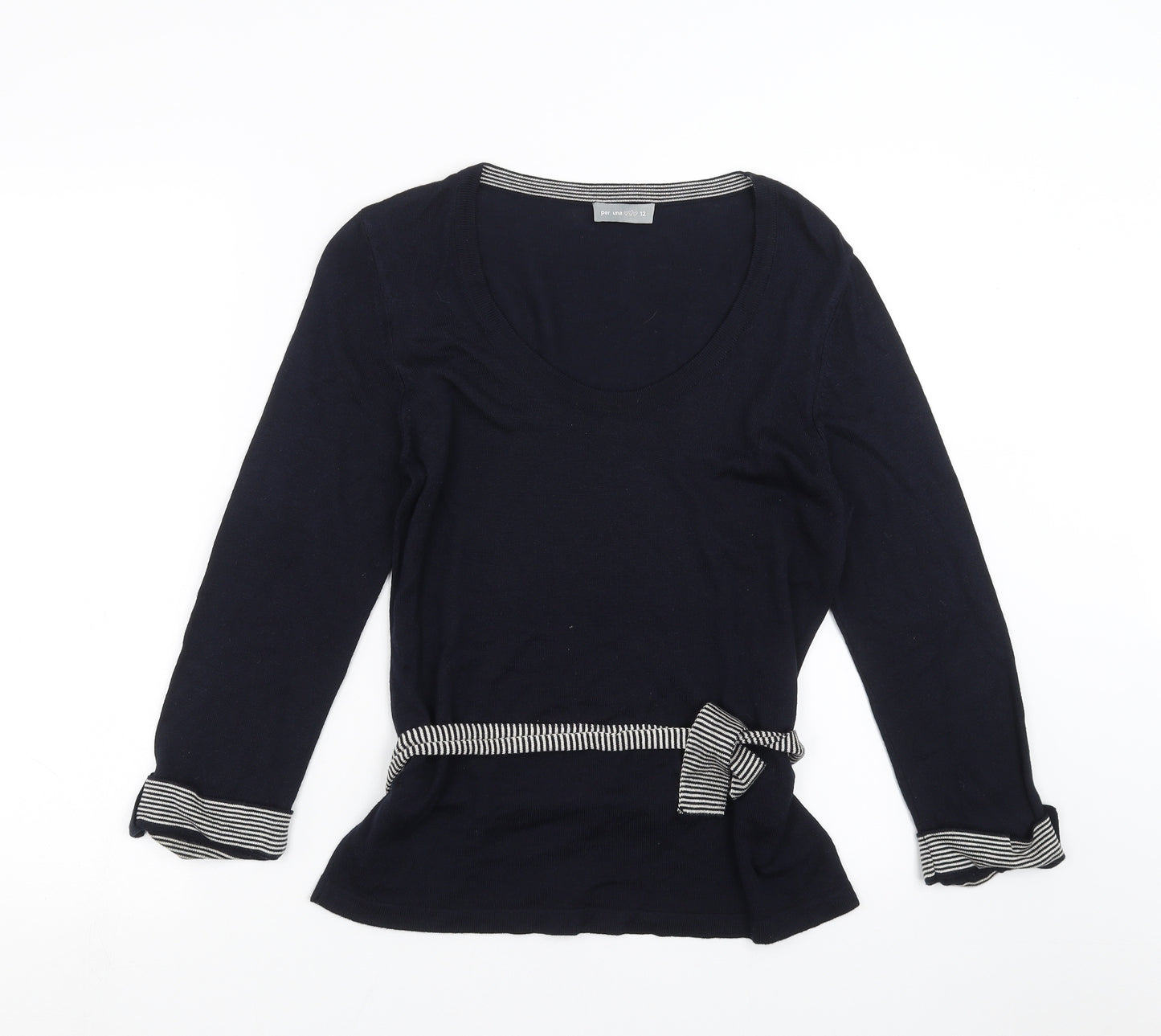 Marks and Spencer Womens Blue  Knit Pullover Jumper Size 12