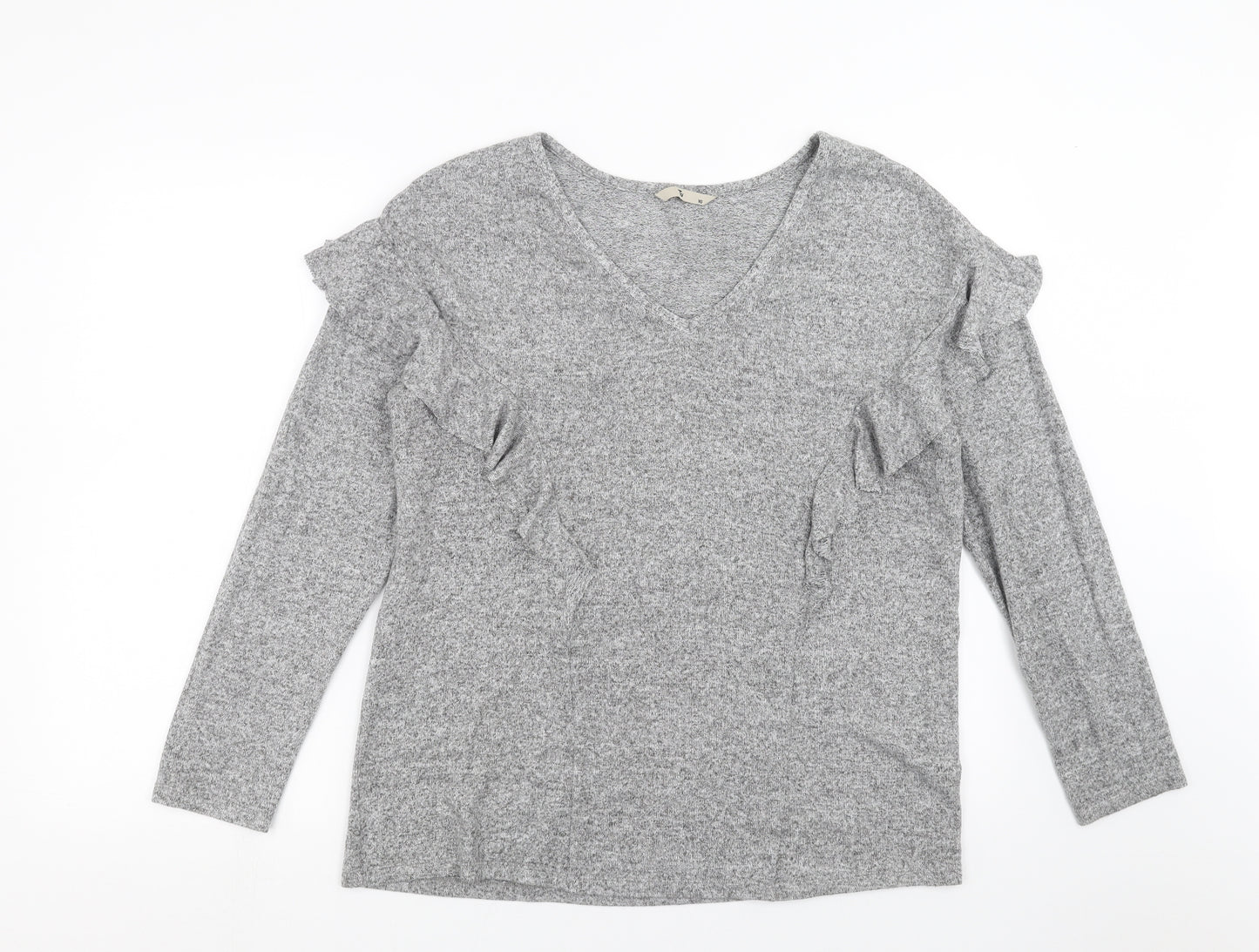 TU Womens Grey  Knit Pullover Jumper Size 16
