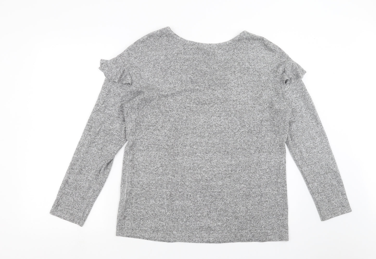 TU Womens Grey  Knit Pullover Jumper Size 16