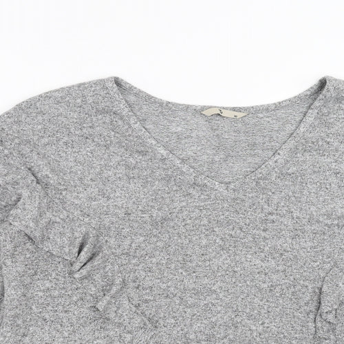 TU Womens Grey  Knit Pullover Jumper Size 16
