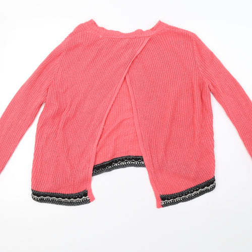 sainsburys Womens Pink  Knit Pullover Sweatshirt Size 12