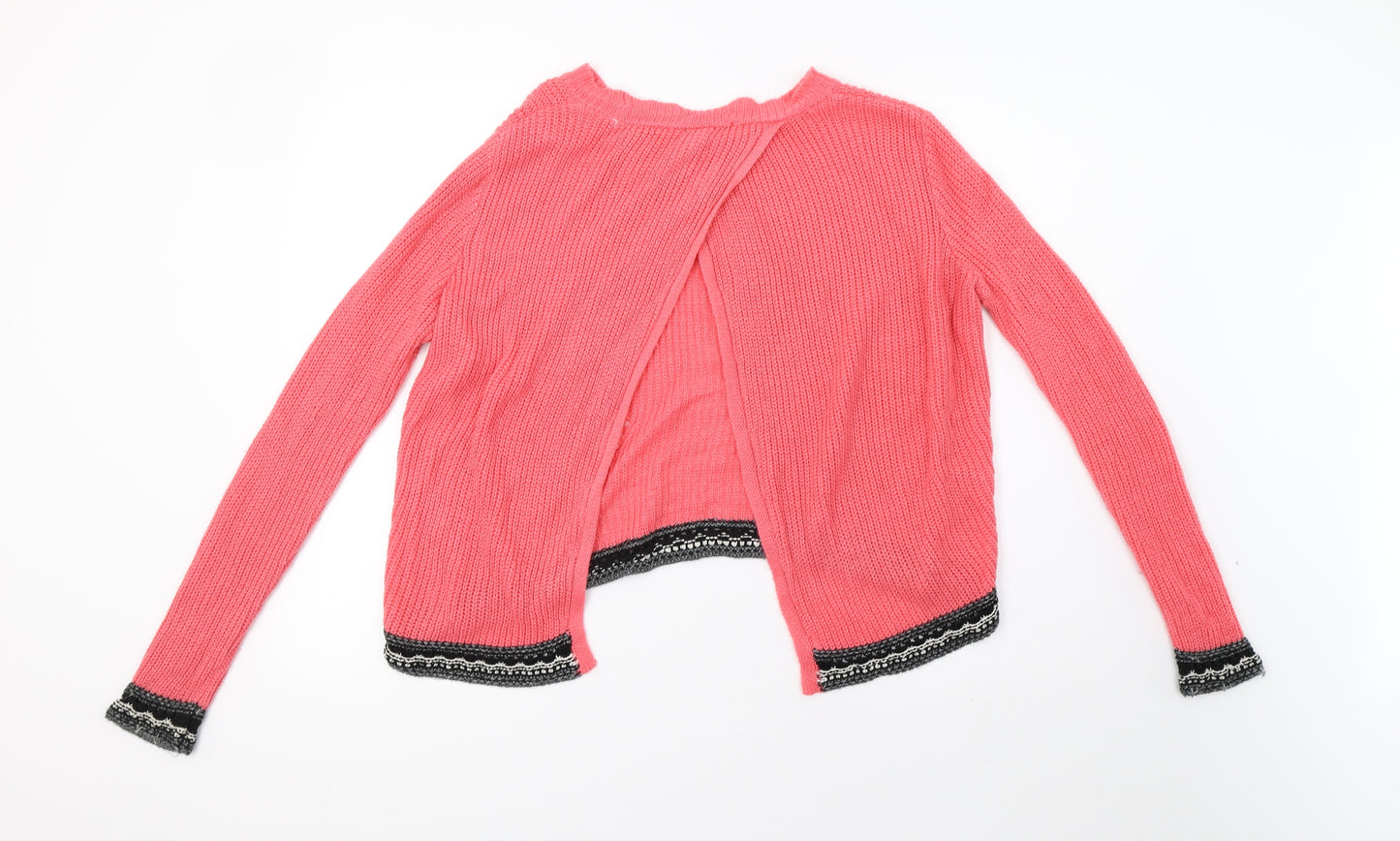 sainsburys Womens Pink  Knit Pullover Sweatshirt Size 12