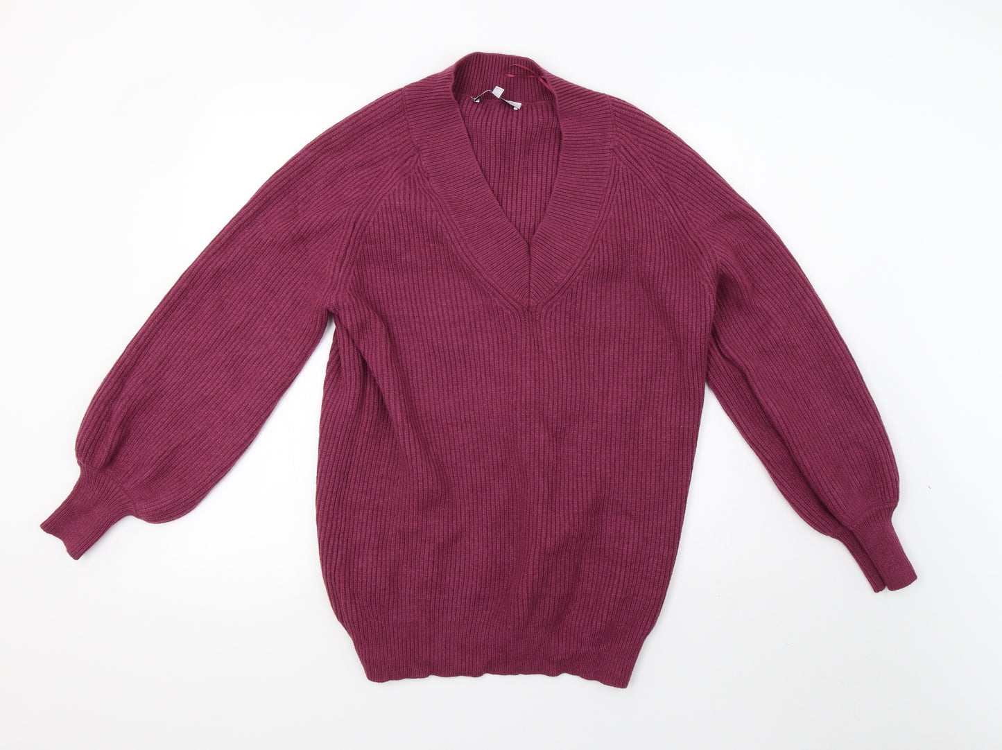 NEXT Womens Purple  Knit Pullover Sweatshirt Size M