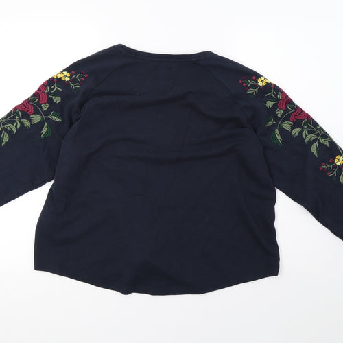 Only Womens Blue   Pullover Sweatshirt Size XL