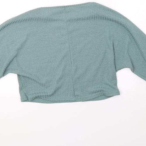 SheIn Womens Green   Pullover Sweatshirt Size XS  - oversized, cropped sweater