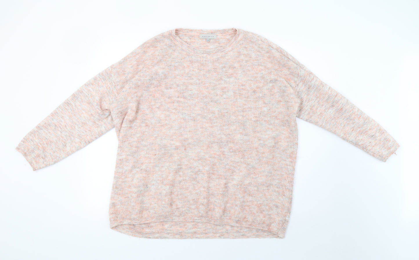 morrisons Womens Pink  Knit Pullover Sweatshirt Size 18