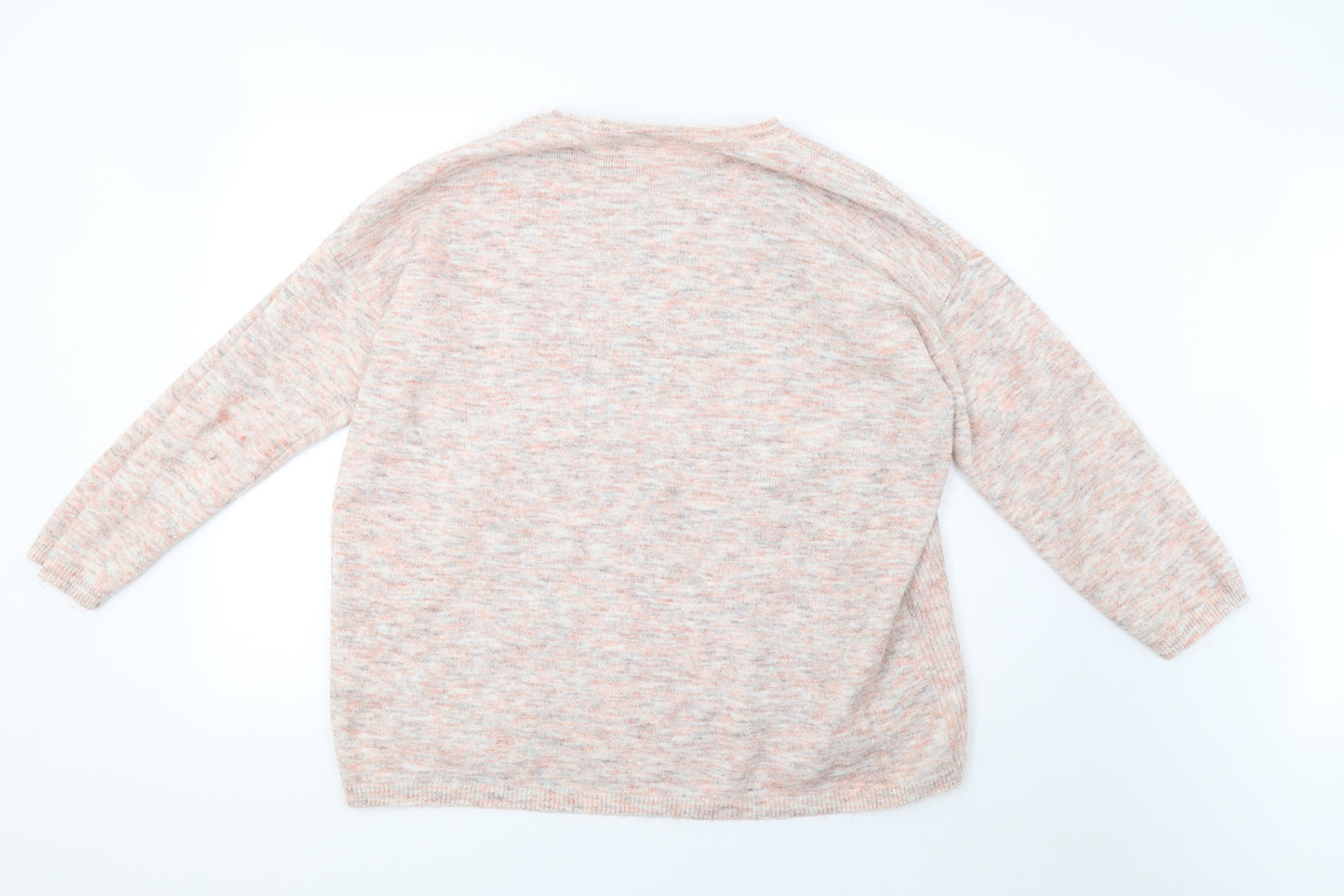 morrisons Womens Pink  Knit Pullover Sweatshirt Size 18