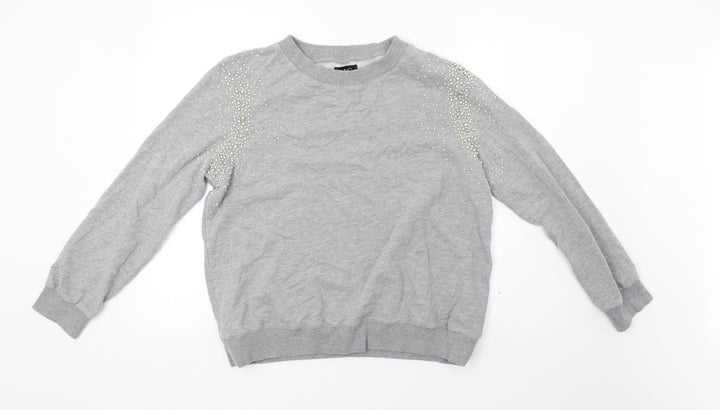 A&G Womens Grey Pullover Sweatshirt Size 16