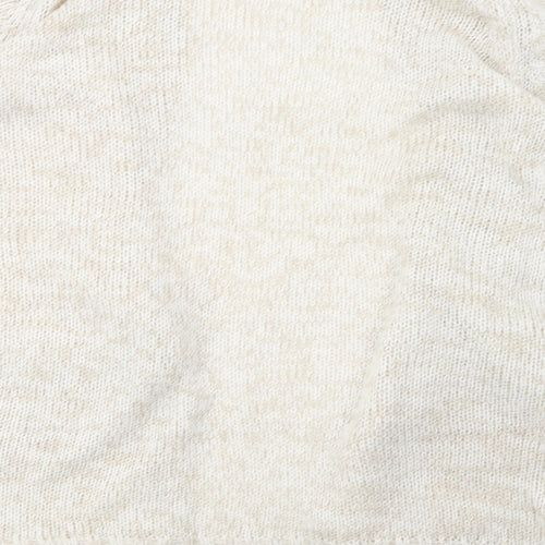 knitwear original Womens Beige  Knit Cardigan Jumper Size L  - 44inch