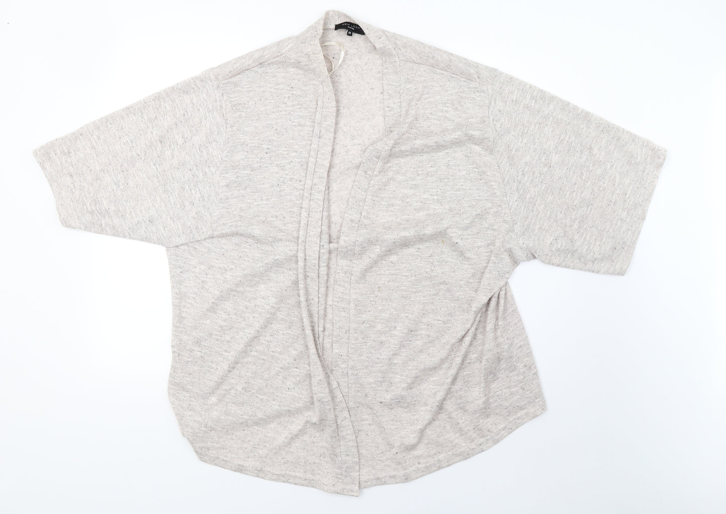 New Look Womens Beige  Knit Cardigan Jumper Size 24  - 48 pit to pit