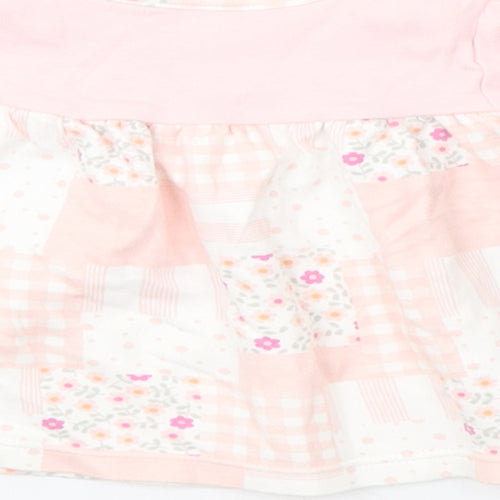 Marks and Spencer Girls Pink Check  A-Line  Size 3-6 Months