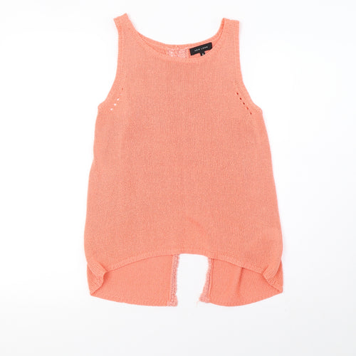 New Look Womens Pink  Knit Basic Tank Size 8