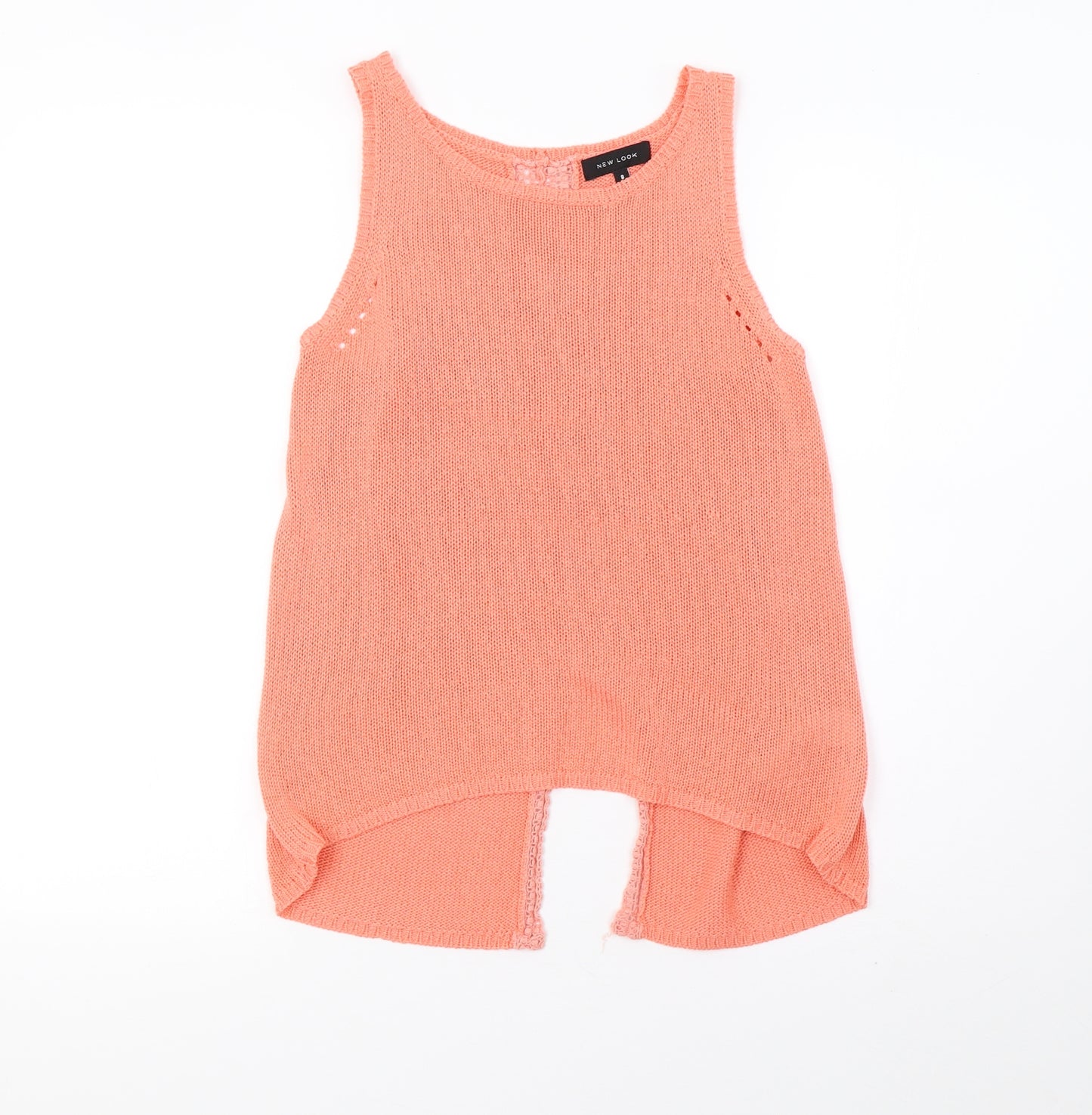 New Look Womens Pink  Knit Basic Tank Size 8