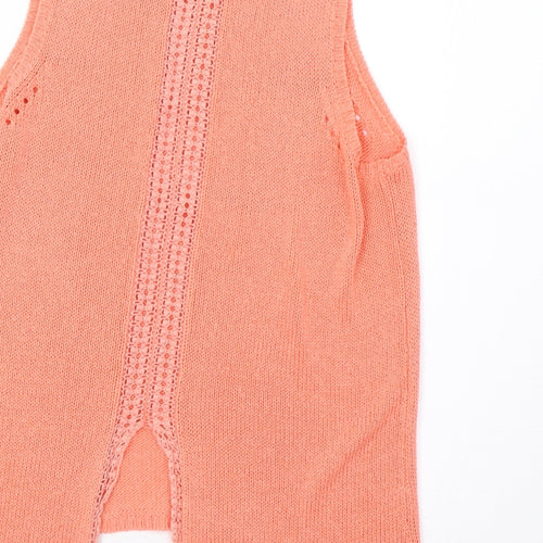 New Look Womens Pink  Knit Basic Tank Size 8