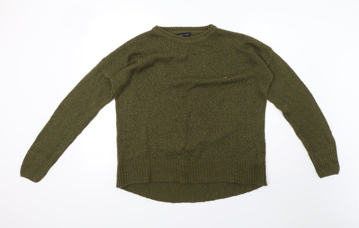 newlook Womens Green  Knit Pullover Sweatshirt Size M