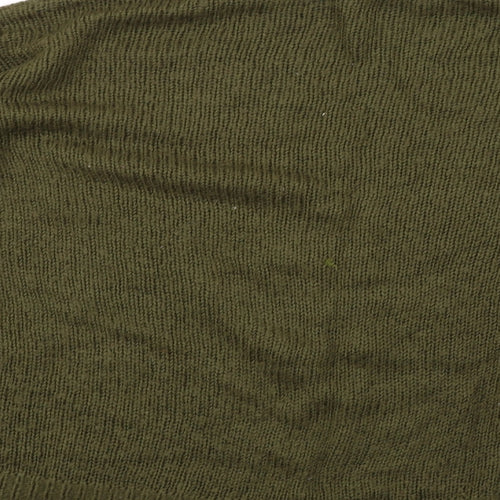 newlook Womens Green  Knit Pullover Sweatshirt Size M