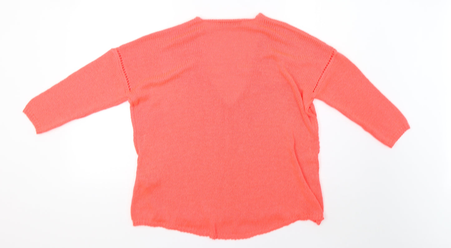 lara knit Womens Pink  Knit Pullover Sweatshirt Size M  - 44inch