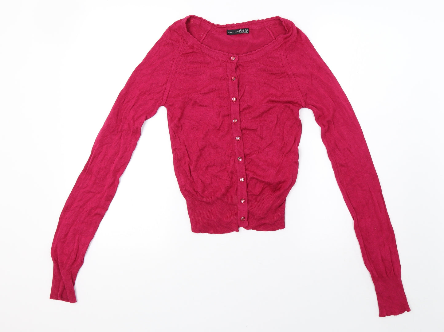 Primark Womens Purple  Knit Cardigan Jumper Size 6