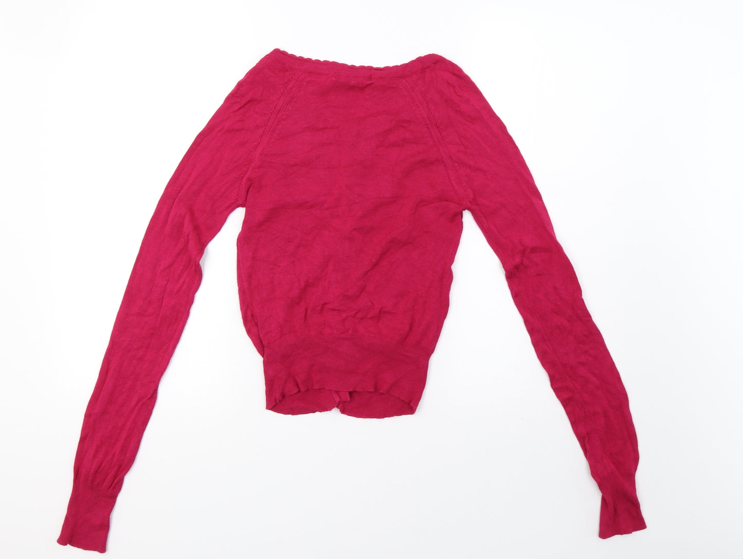 Primark Womens Purple  Knit Cardigan Jumper Size 6