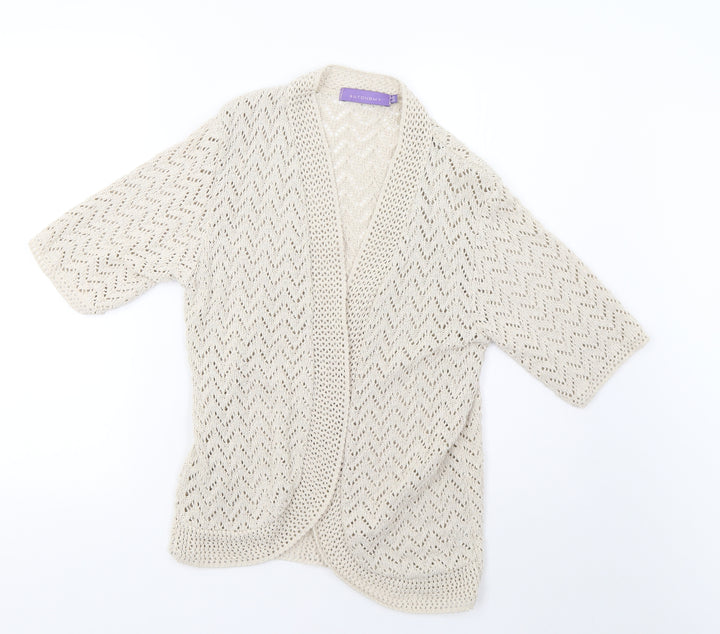 Autonomy Womens Beige Knit Cardigan Jumper Size M