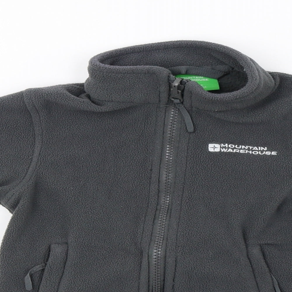 Mountain Warehouse Boys Grey  Fleece Full Zip Sweatshirt Size 2-3 Years