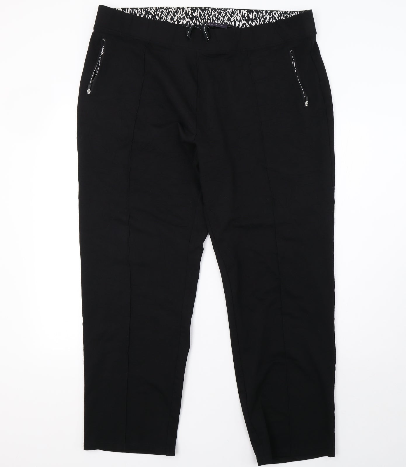 Marks and Spencer Womens Black   Trousers  Size 20 L30 in