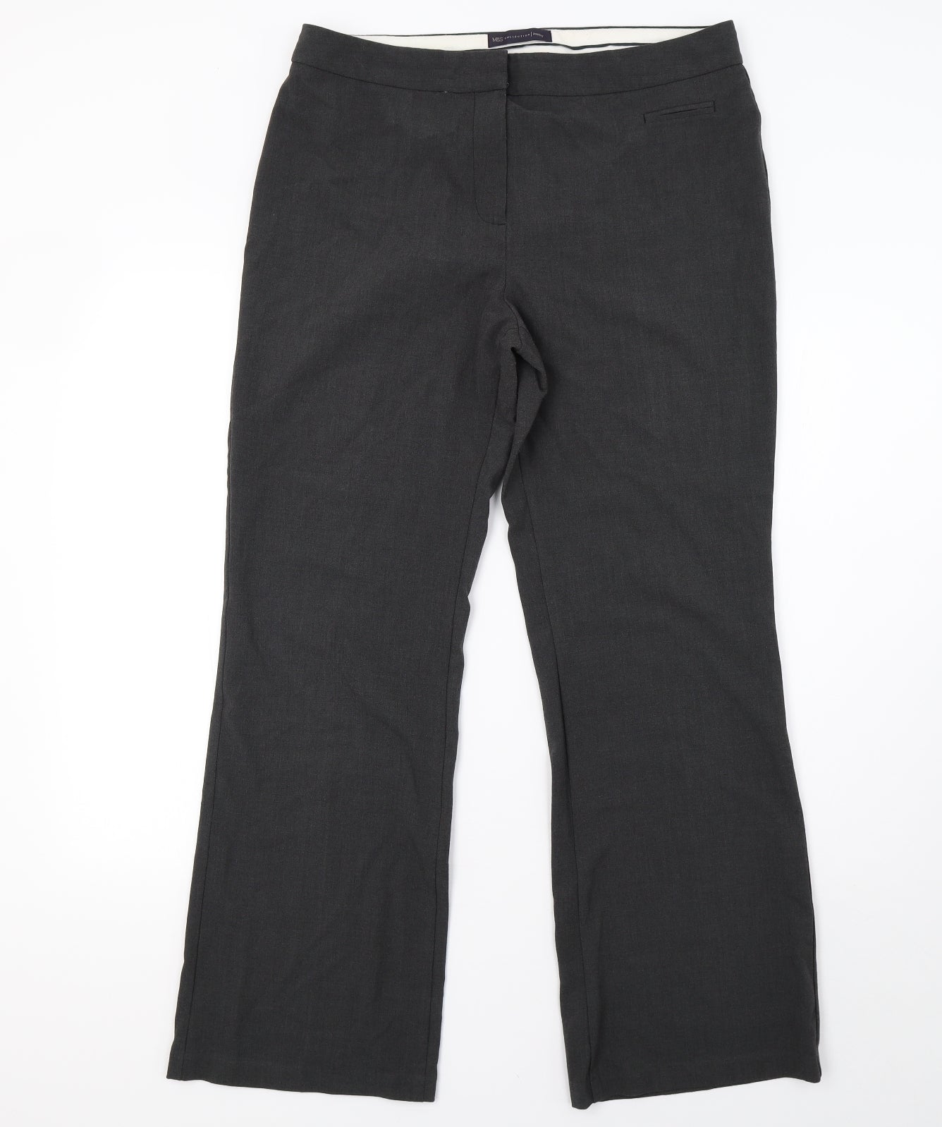 Marks and Spencer Womens Grey   Trousers  Size 14 L31 in