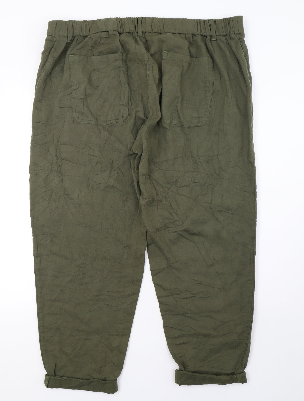 Marks and Spencer Womens Green   Trousers  Size 22 L30 in