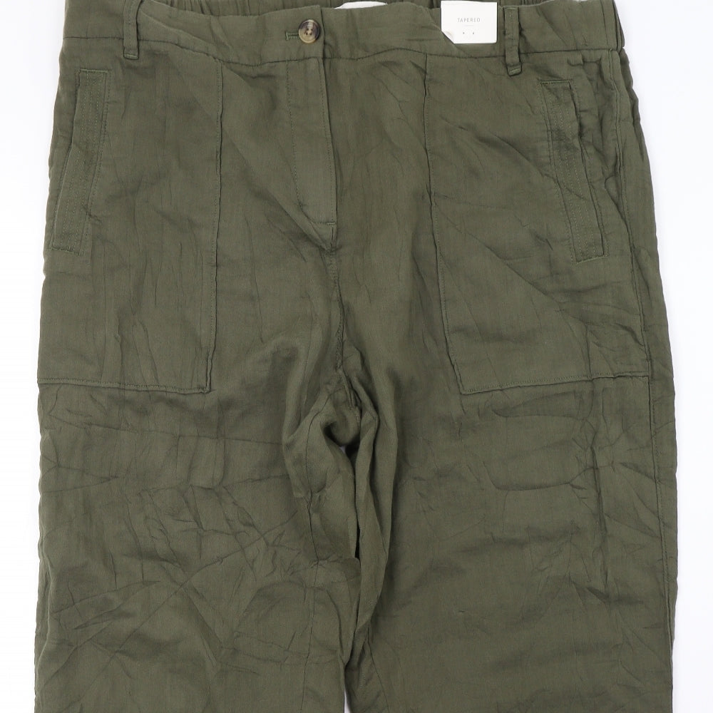 Marks and Spencer Womens Green   Trousers  Size 22 L30 in