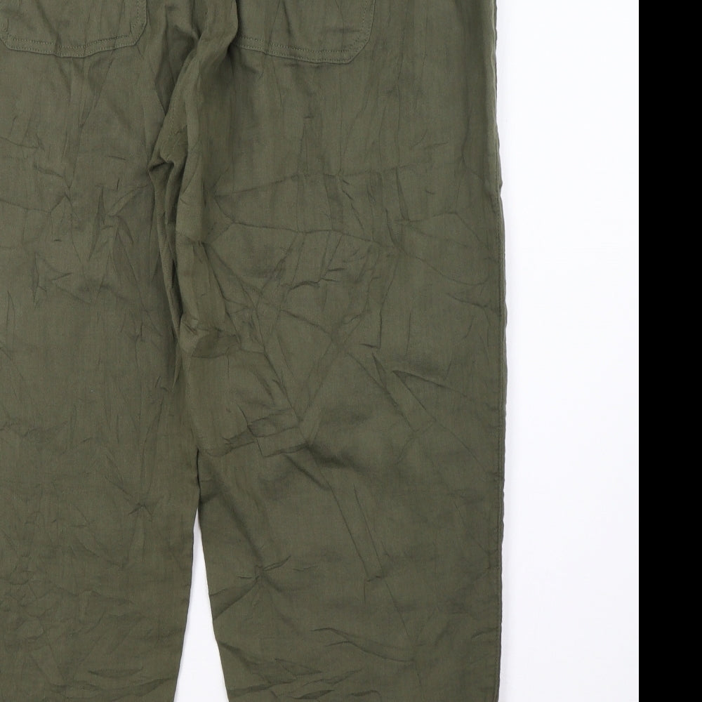 Marks and Spencer Womens Green   Trousers  Size 22 L30 in
