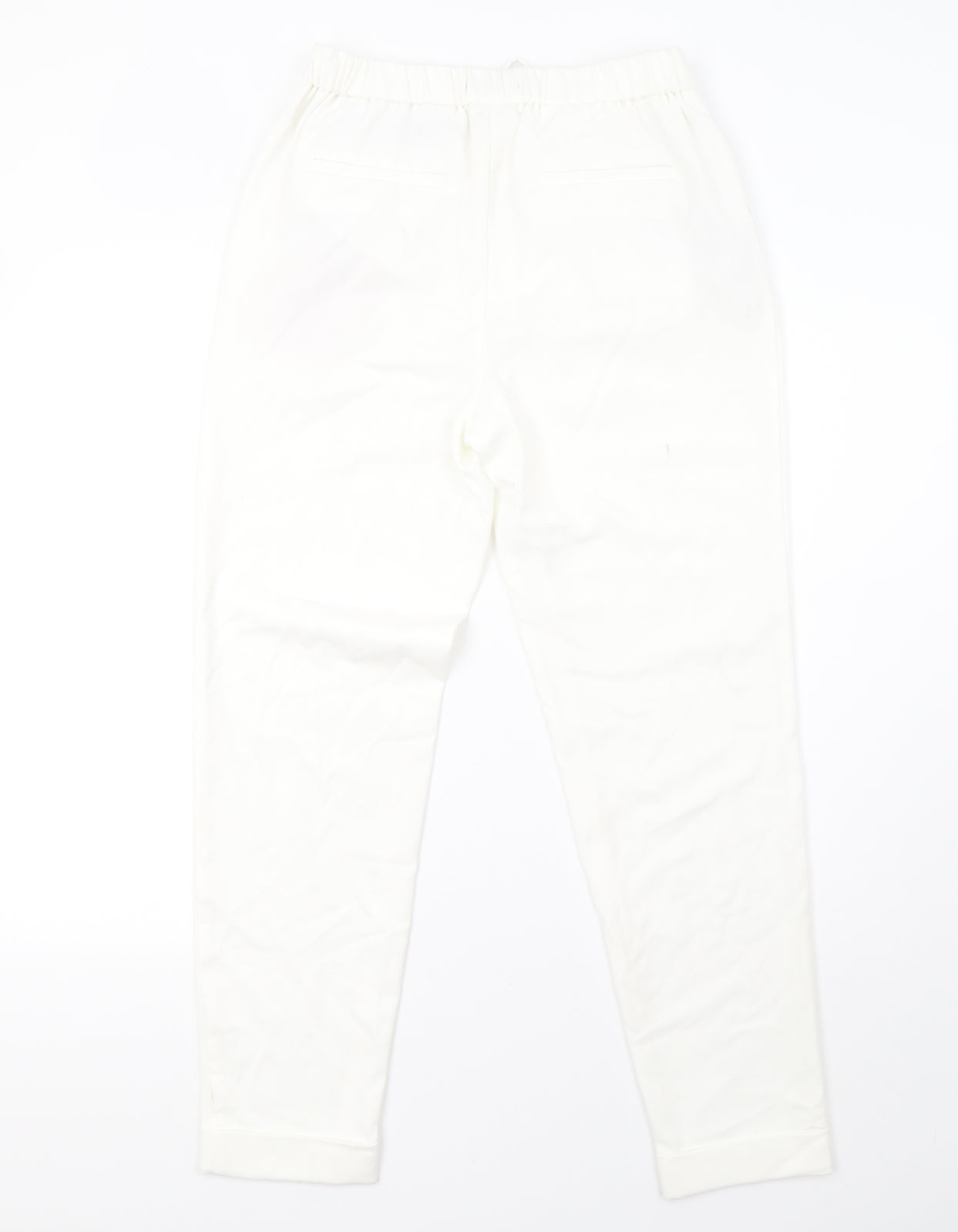 Marks and Spencer Womens White   Trousers  Size 10 L30 in