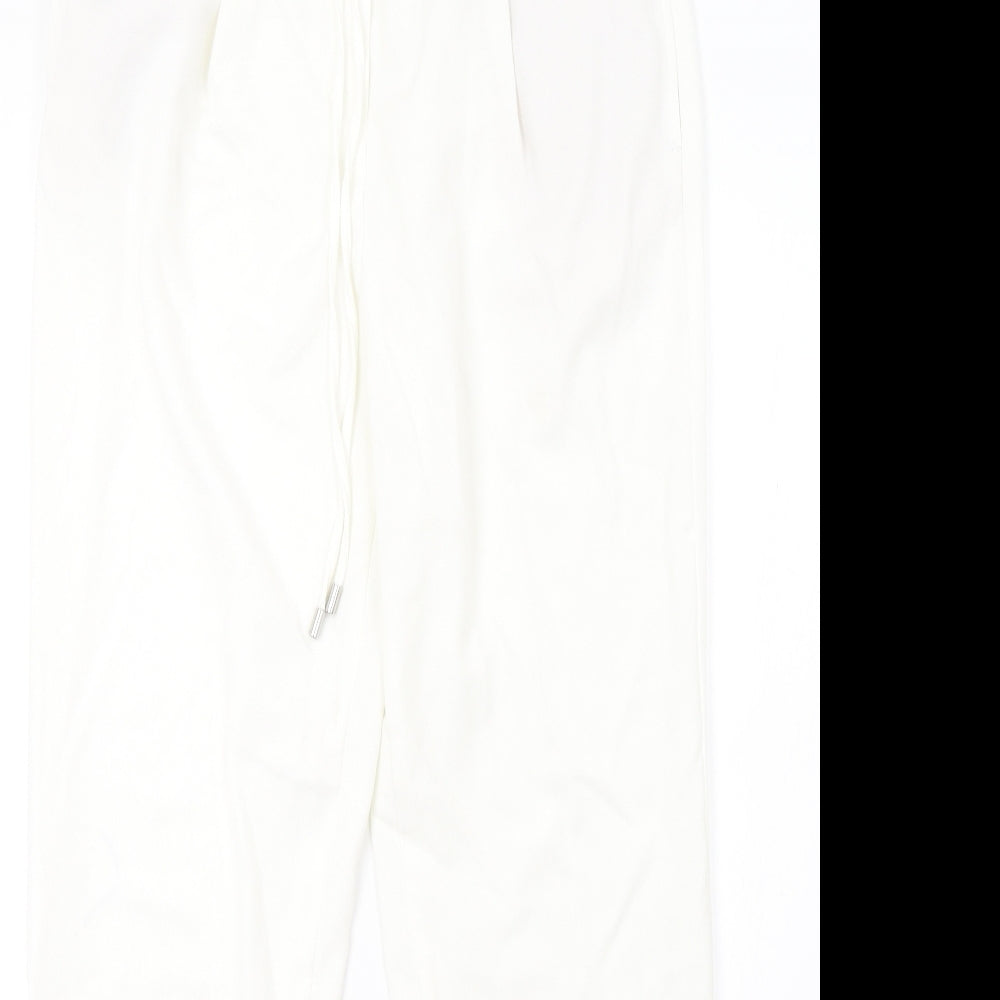 Marks and Spencer Womens White   Trousers  Size 10 L30 in