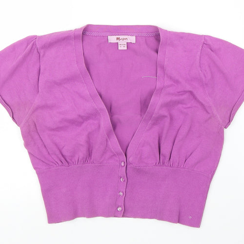Monsoon Womens Purple   Cardigan Jumper Size 14