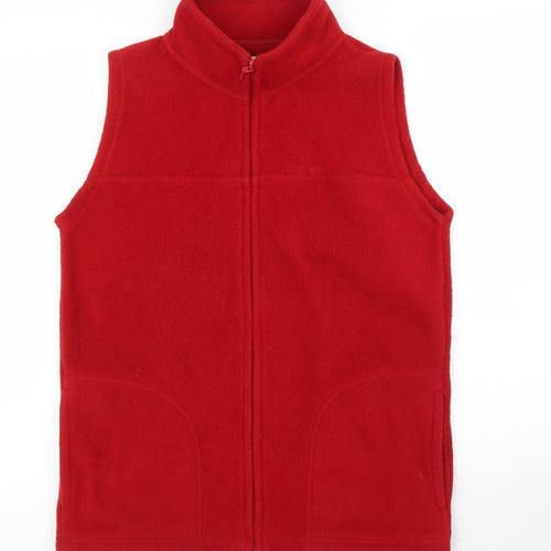 EWM Womens Red  Fleece Full Zip Jumper Size S
