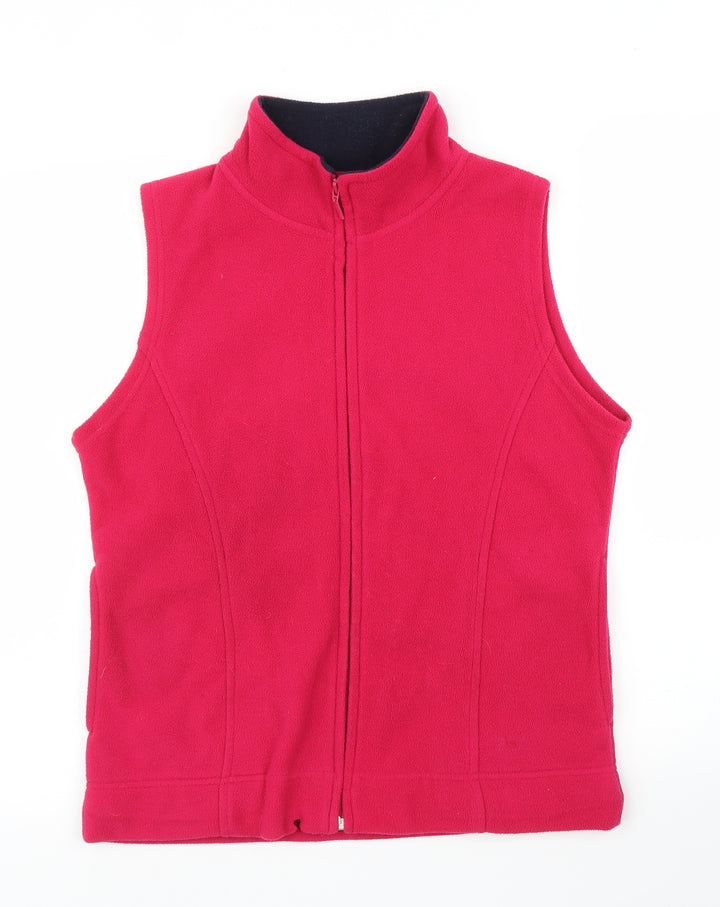 EWM Womens Pink Fleece Full Zip Jumper Size S