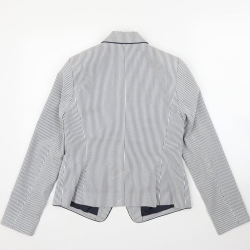 Primark Womens Blue Striped  Jacket Blazer Size 12